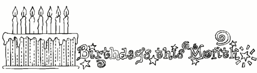 Birthdays this month